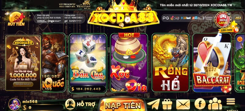 Kho game cược tại nhà cái đa dạng